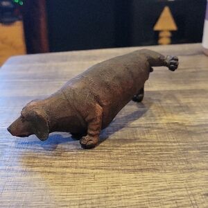 Vintage Mayrich Brown Boy Dachshund Figurine,peeing,EUC